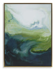 Serene Green - Framed Abstract Art