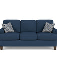 Moxy - Fabric Sofa, T-Shaped Seat Cushion, Curved Sock Arms