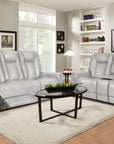 Sanibel - Power Console Loveseat - Wall Prox. Recliner With Power And Power Headrest And Lumbar, Wireless Charger