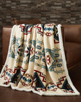 Campfire - Spirit Valley Campfire Sherpa Throw 6 Per Carton - Multi Color