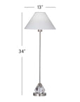 Milford - Table Lamp - Brushed Steel