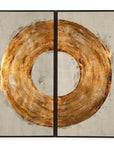 Ring Of Fire Canvas Art - Gold