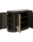 Serrano - Hall Cabinet - Rustic Oak / Bronze