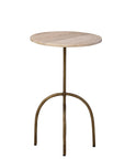 Jasper - Side Table - Beige / Gold