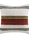 Solola - Handwoven Square Pillow - Brown / Natural