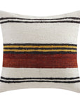 Solola - Handwoven Square Pillow - Brown / Natural