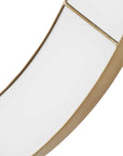 Ivory Halo - Minimalist Wall Clock - Gold / White