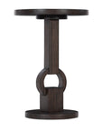 Commerce And Market - Round Side Table - Dark Brown