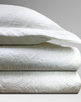 Matelasse - Queen Duvet Cover Set Set of 3 - Ivory