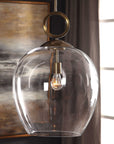 Calix - Large Blown Glass 1 Light Pendant - White