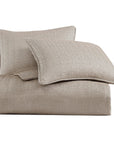 Chenille Herringbone - Queen Comforter Set Set of 3 - Sand