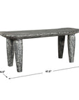 Fade To Black - Wood Bench - Black / White