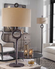 Ferro - Cast Iron Table Lamp - Dark Brown