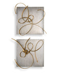 Harmony - Metal Wall Art (Set of 2) - Gold