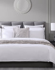 Border Embroidery - Queen Sheet Set Set of 4 - Gray
