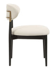 Moxie - Armless Dining Chair (Set of 2) - Black / Off White