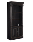 Telluride - Bunching Bookcase With Doors - Black