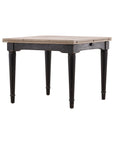 Elaine - Extension Dining Table - Black / Light Brown