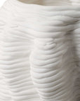 Stratified - Matte Vase - White