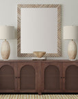 Karl - Wall Mirror - Natural / Cream