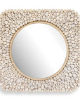 Merak - Teak Mosaic Mirror - Woodtone
