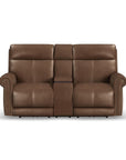 Alexander - Power Reclining Loveseat With Console, Power Headrest & Lumbar