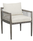 Borneo - Outdoor Dining Chair - White / Dark Gray