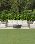 Remsen - Outdoor Sofa - White / Brown