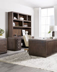 Work Your Way - House Blend Computer Credenza - Dark Brown