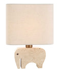 Tusk - Travertine Accent Lamp - Beige