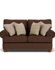 Patterson - Fabric Loveseat, Nailhead Trim
