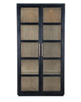 Linville Falls - Shou Sugi Ban Curio Cabinet - Black
