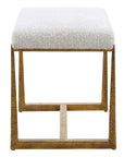 Midas - Small Bench - Gold / White