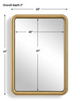 Atkinson - Modern Mirror - Brass