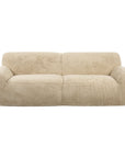 Abide - Rounded Sheepskin Sofa - Beige