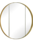 Amram - Round Mirror - Antique Brass / Gold