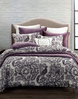 Augusta Toile - Queen Comforter Set Set of 3 - Black / White