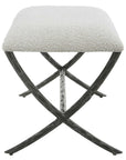 Brisby - Fabric Small Bench - Gray