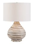 Azura - Horizontal Line Table Lamp - Brown / Gray / White