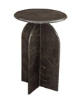Abbey - Brown Accent Table - Dark Brown