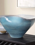 Blue Crest - Ceramic Bowl - Blue