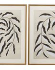 Emerging Weeds Framed Print Set of 2 - Gray