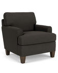 Moxy - Fabric Chair, T-Shaped Seat Cushion, Rounded Mailbox Arms