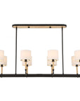 Franconia - 8 Light Pendant - Black / White