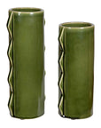 Meander - Vases (Set of 2) - Green