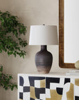 Volga - Table Lamp - Dark Gray / Beige