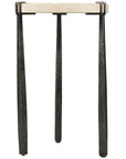Driftwood - Metal Spot Table - Beige / Gray