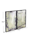 Framed Canvas Sherwood Gates Set of 2 - Black