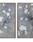 Birds & Blooms II Framed Print - Dark Gray