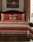 Calhoun - Full Comforter Set Set of 5 - Red / Brown